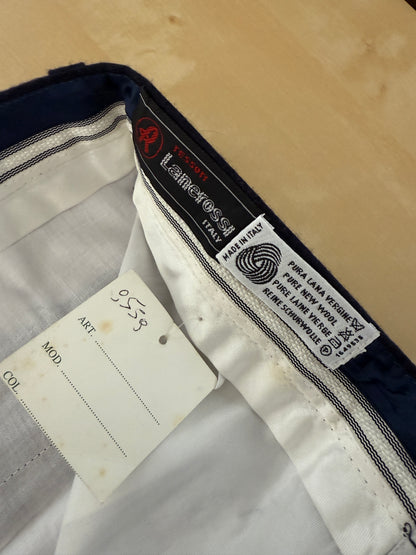 Pantaloni flanella blu tasche western (NOS) - tg. 48