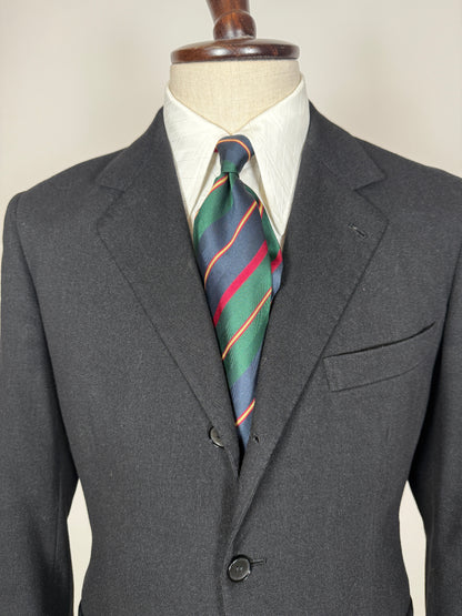 Completo anni ‘60 sartoriale flanella antracite - tg. 46