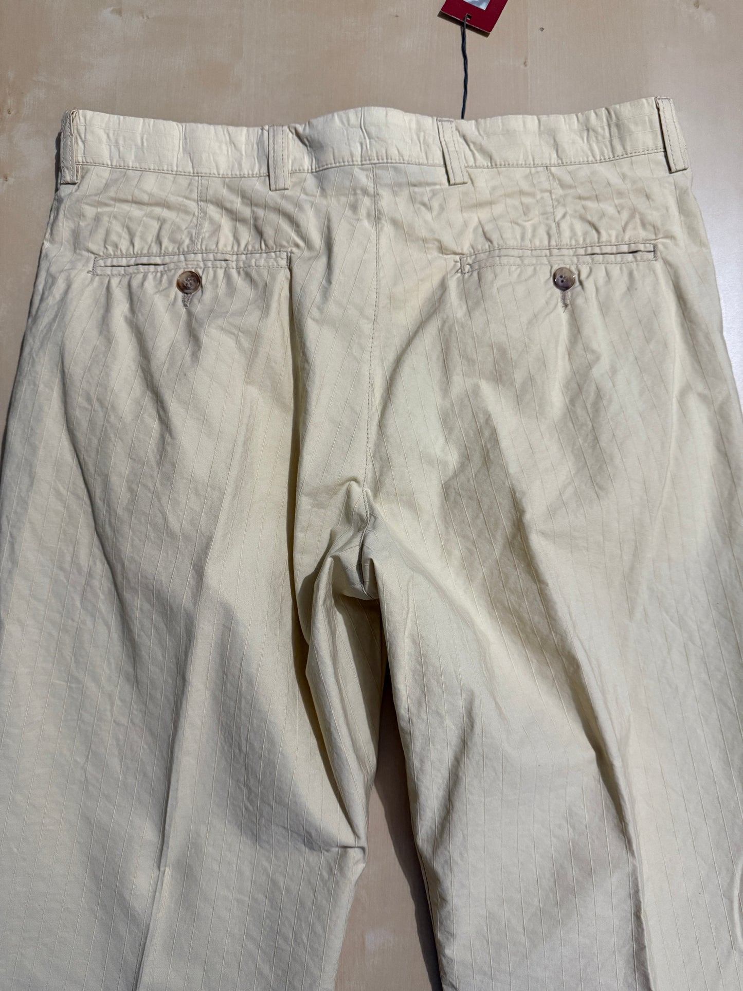 Completo estivo in puro cotone sfoderato color crema (NOS) - tg. 48/50