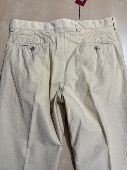 Completo estivo in puro cotone sfoderato color crema (NOS) - tg. 48/50