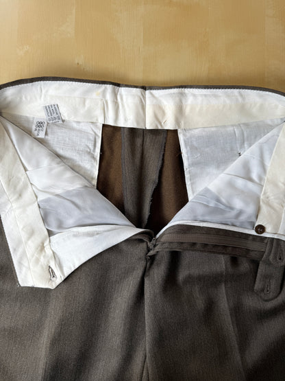 Completo anni ‘80 in covert verde cachi (NOS) - tg. 52