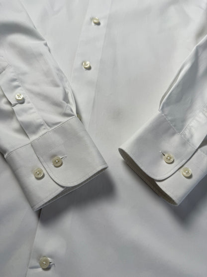 Camicia bianca Suitsupply twill cotone egiziano - XS/S collo 38