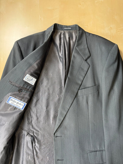 Giacca Yves Saint Laurent anni ‘80 verde petrolio - tg. 52/54
