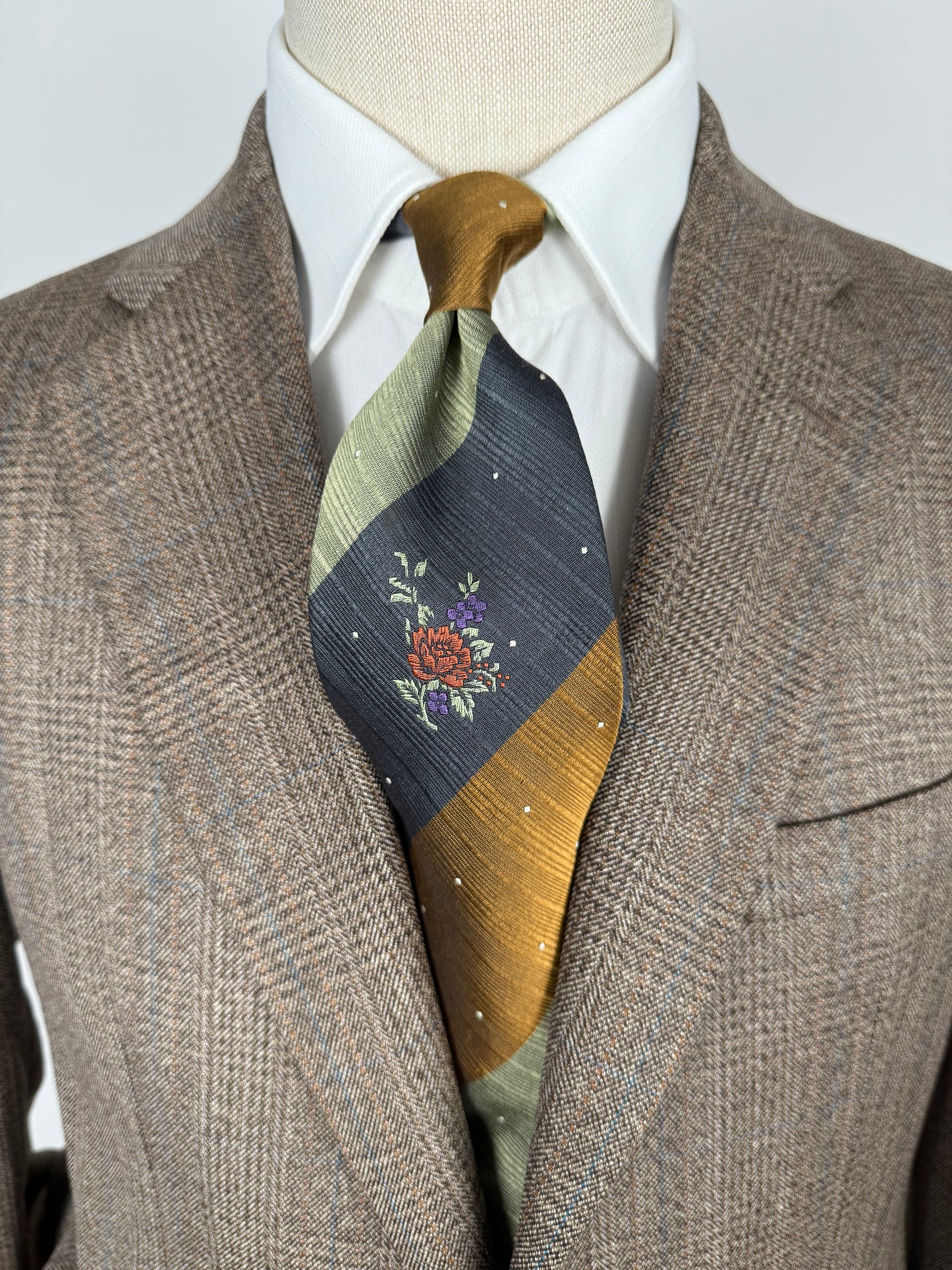 Cravatta Kenzo vintage fiore jacquard