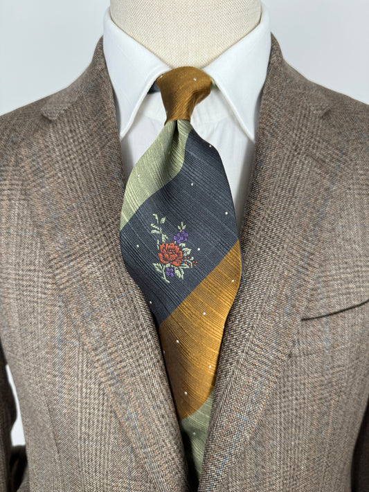 Cravatta Kenzo vintage fiore jacquard