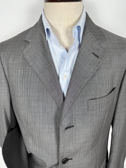 Giacca De Paz in fresco lana grigio spinato - tg. 50