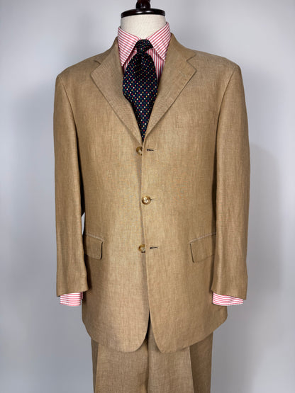 Completo in lino sabbia anni '90 - tg. 50 drop 7