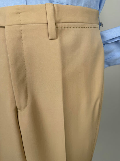 Completo anni ‘70 twill pettinato beige - tg. 42/44
