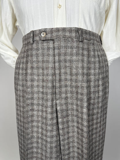 Pantaloni anni ‘70/‘80 tweed a quadri (NOS) - tg. 46