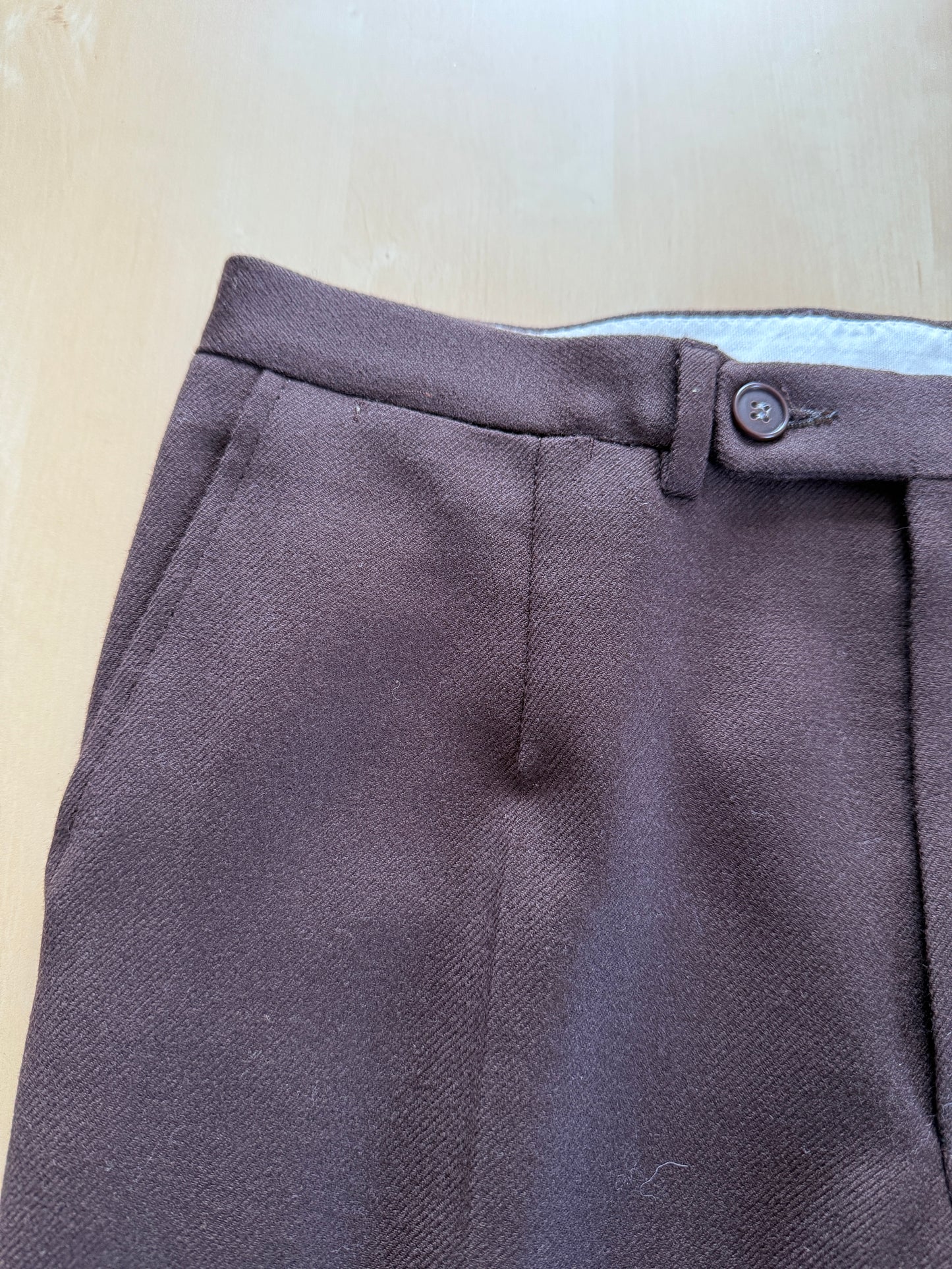 Completo anni ‘70 cavalry twill marrone - tg. 44/46