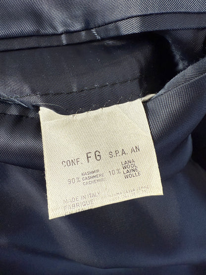 Blazer anni ‘80 in cashmere e lana blu - tg. 48