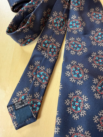 Cravatta Dior vintage medaglioni