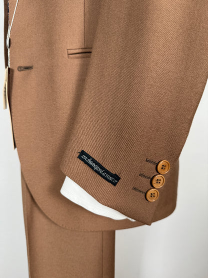 Completo 3 pezzi Marzotto anni ‘70/'80 color cammello (NOS) - tg. 42