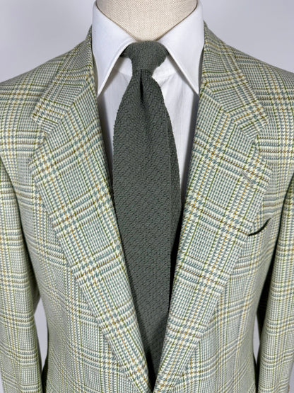 Cravatta Yves Saint Laurent tricot verde salvia