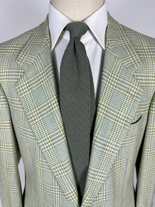 Cravatta Yves Saint Laurent tricot verde salvia