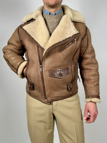 Chiodo in shearling Emporio Armani anni ‘80 - M