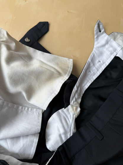 Completo Brioni estivo in seta e lana nero gessato - tg. 48