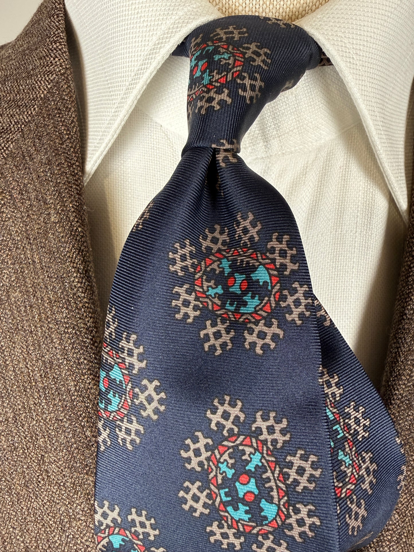 Cravatta Dior vintage medaglioni