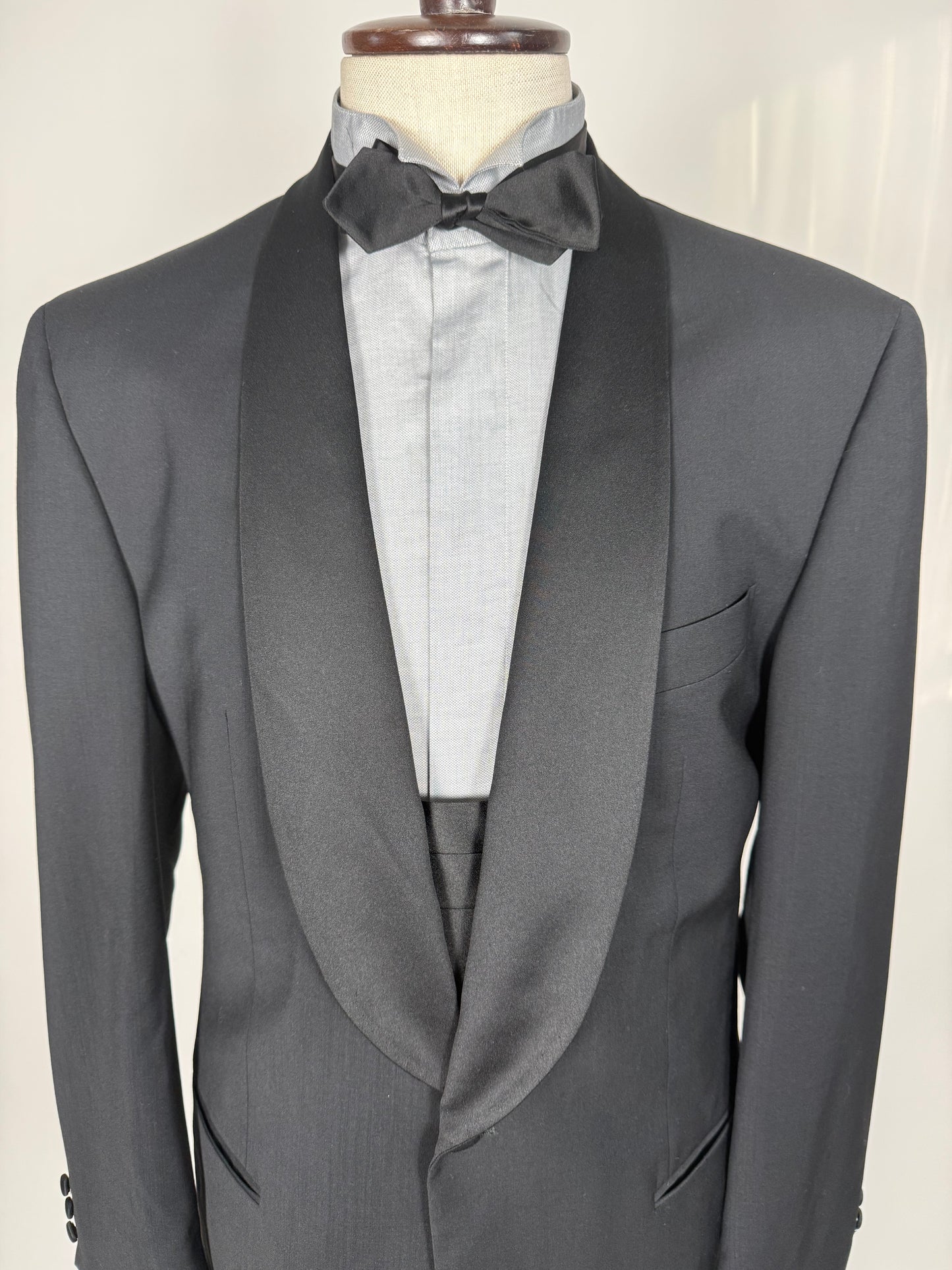 Smoking Ermenegildo Zegna in fresco lana anni ‘80/‘90 - tg. 48 drop 7