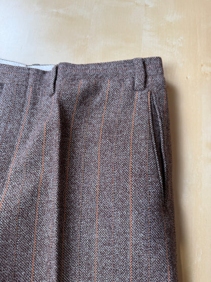 Completo anni ‘70 tweed marrone - tg. 50