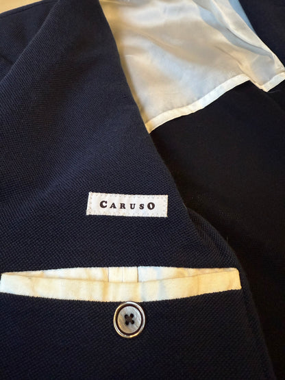 Giacca Caruso destrutturata in piquet di cotone - tg. 54/56