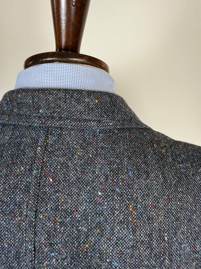 Giacca De Paz donegal tweed blu - tg. 56