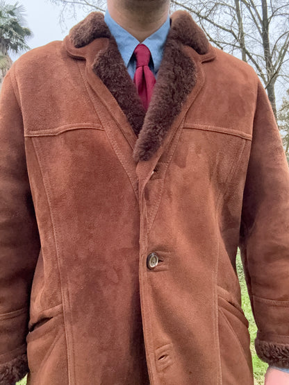 Shearling marrone anni ‘70 - tg. 50-52 (L)