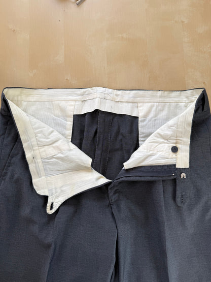 Pantaloni sartoriali fresco lana trama herringbone - tg. 52