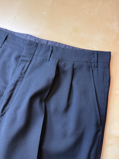 Pantaloni sartoriali fresco lana blu notte - tg. 56/58