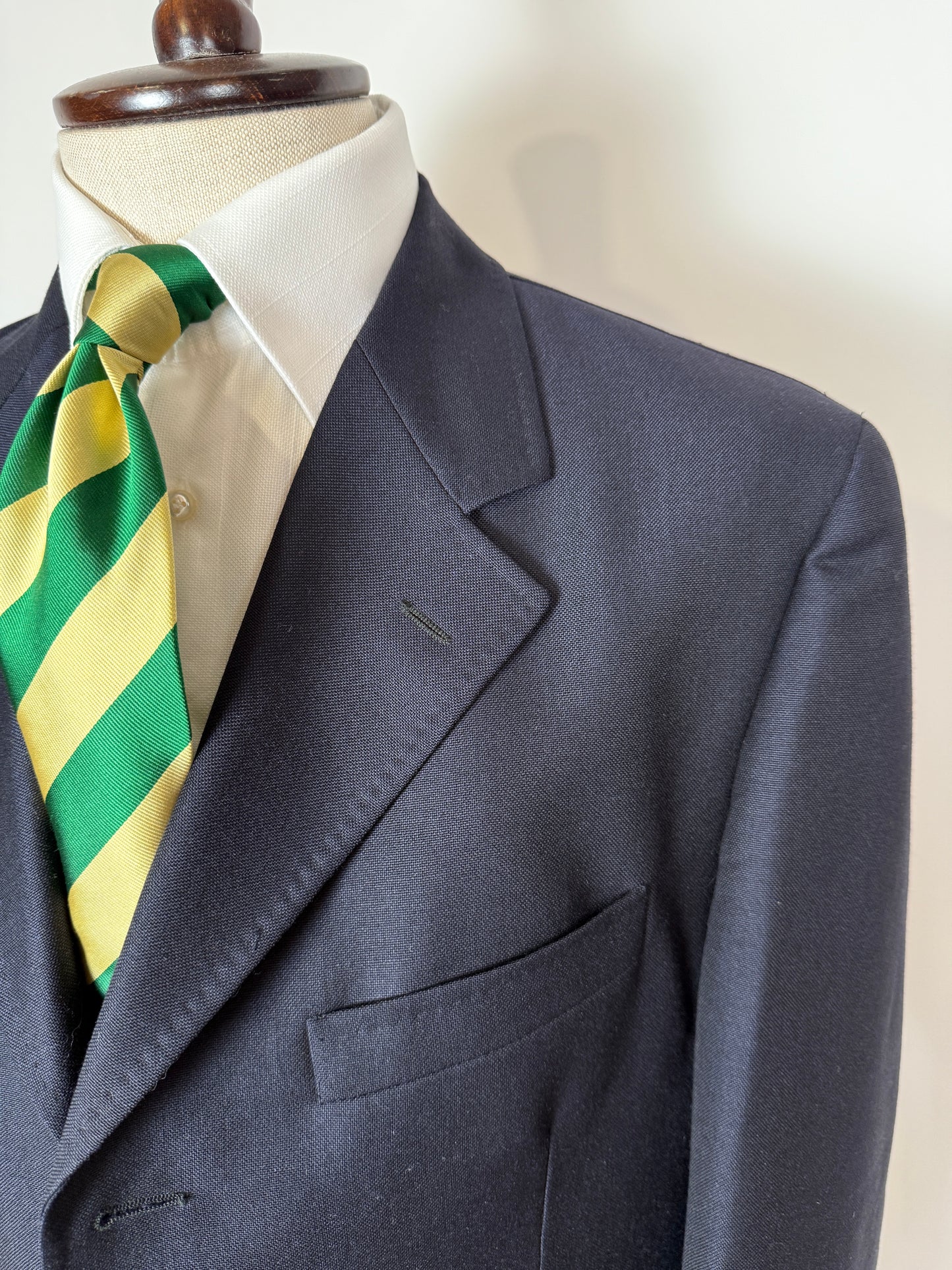 Completo blu tessuto Ermenegildo Zegna lana e mohair - tg. 56