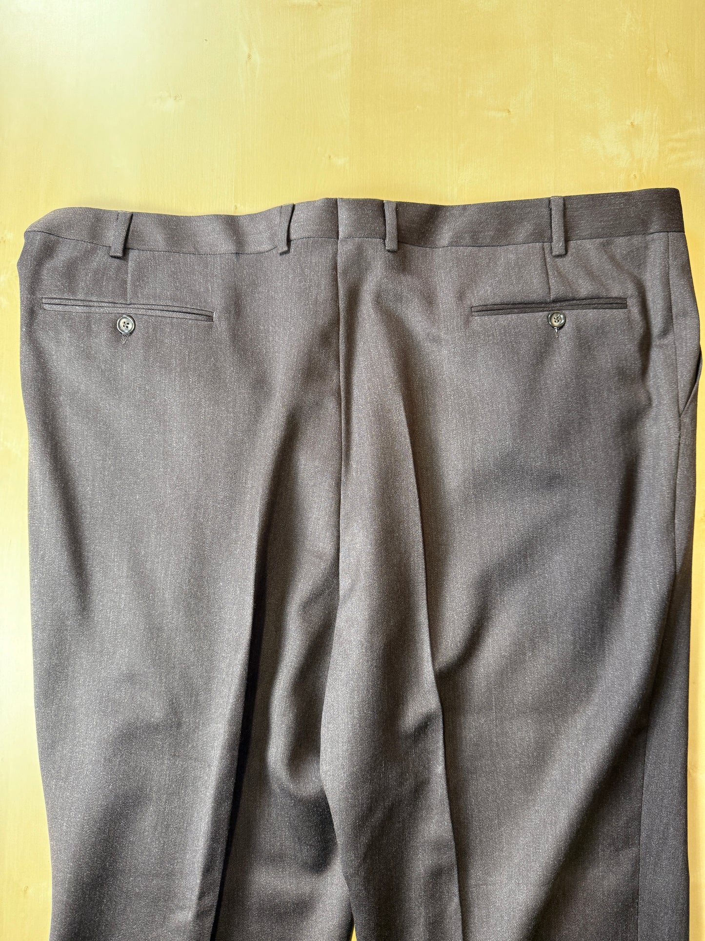 Completo anni ‘90 in flanella marrone (NOS) - tg. 58/60 drop basso