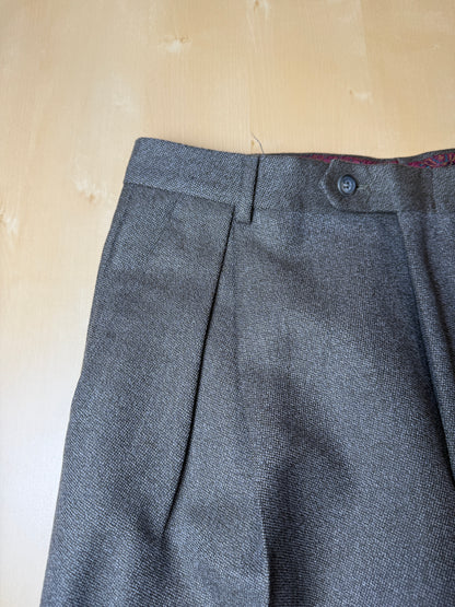 Pantaloni anni ‘80 grigio/cachi sale pepe (NOS) - tg. 46