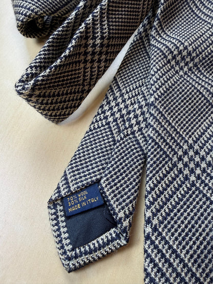 Cravatta principe di Galles in lana e seta
