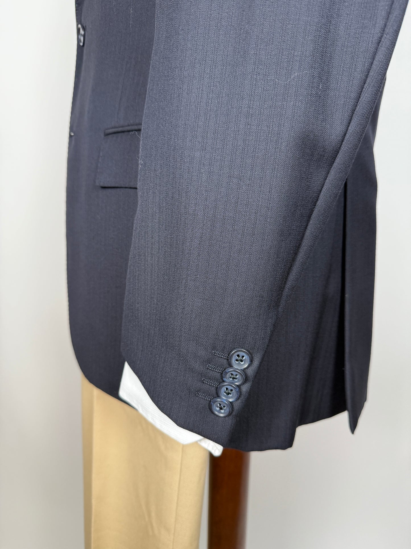 Giacca + panciotto Corneliani lana pettinata blu - tg. 50