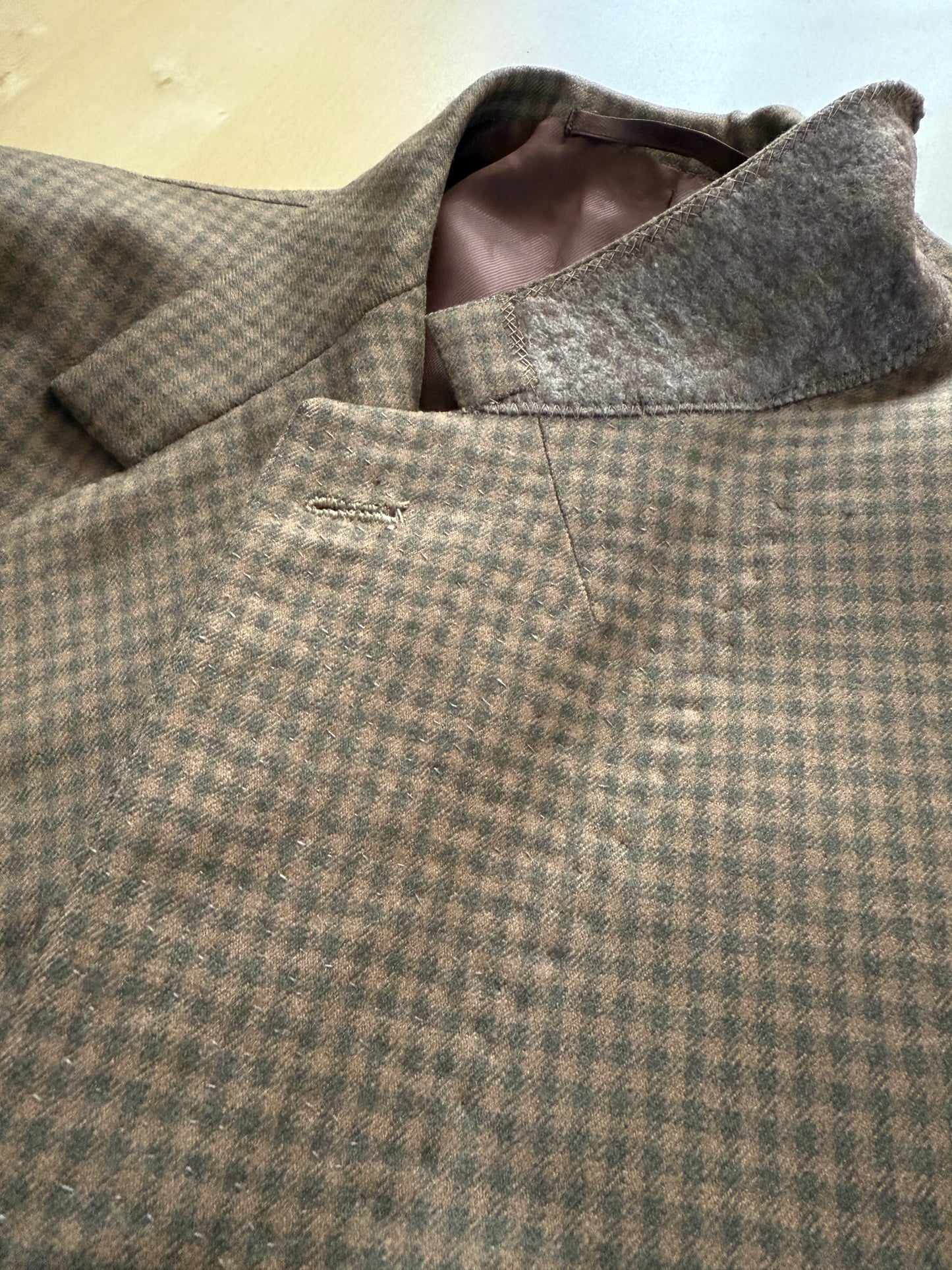 Giacca sartoriale anni ‘50 check - tg. 52 corta
