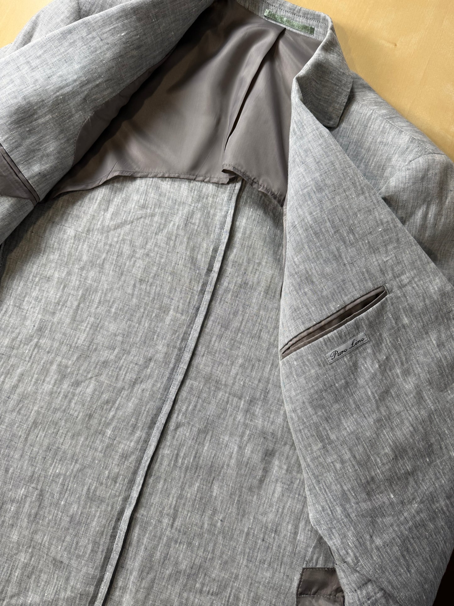 Completo in lino grigio chiaro (nuovo) - tg. 54/56