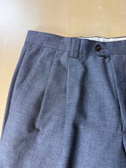Pantaloni fresco lana grigio antracite anni '80 - tg. 52