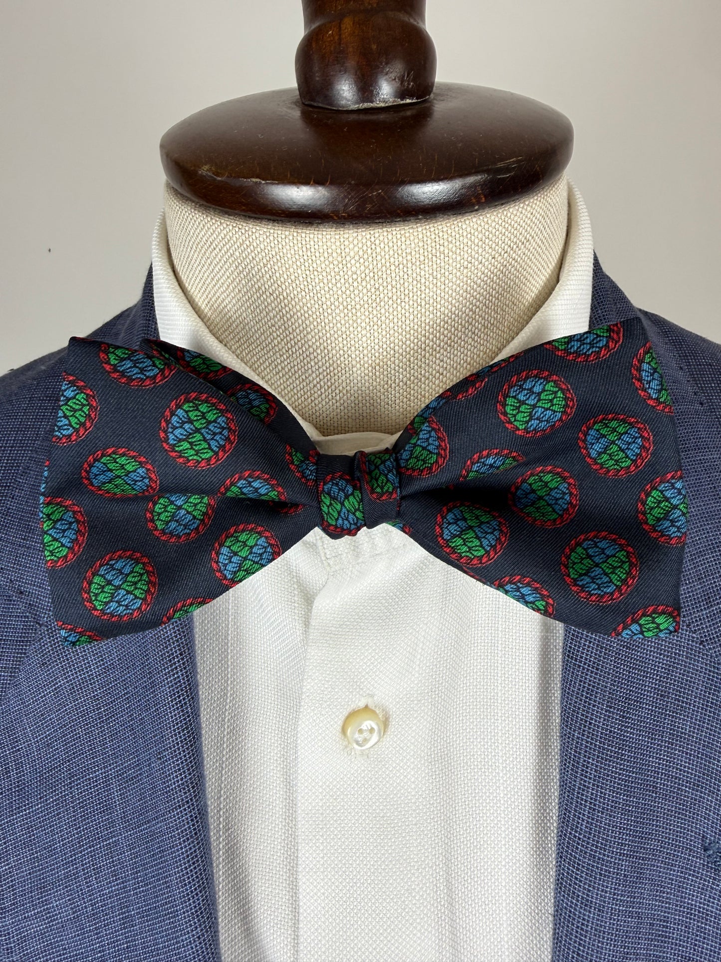 Papillon vintage navy medaglioni