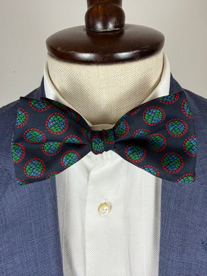 Papillon vintage navy medaglioni