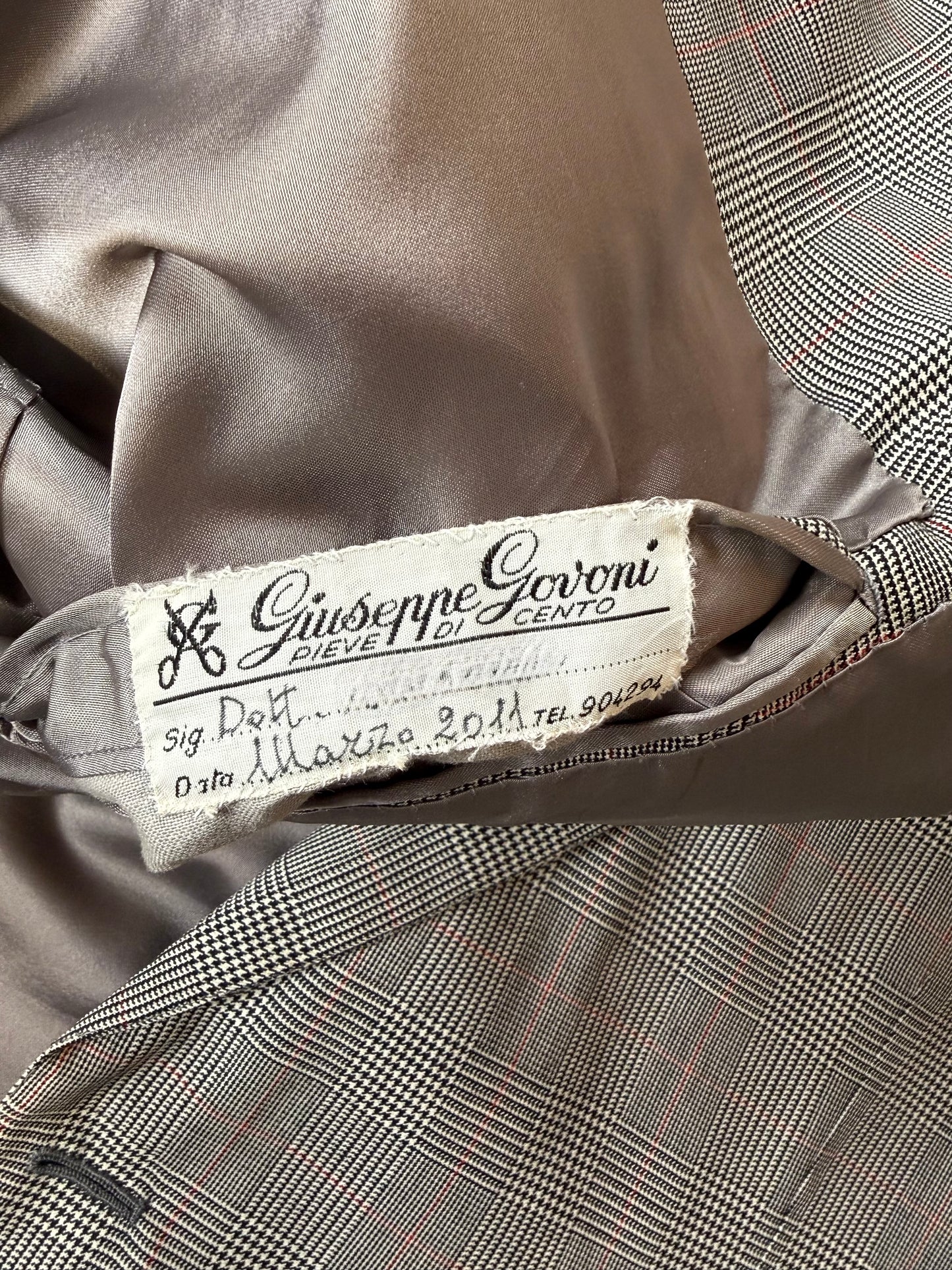 Completo sartoriale principe di Galles pettinato - tg. 54/56