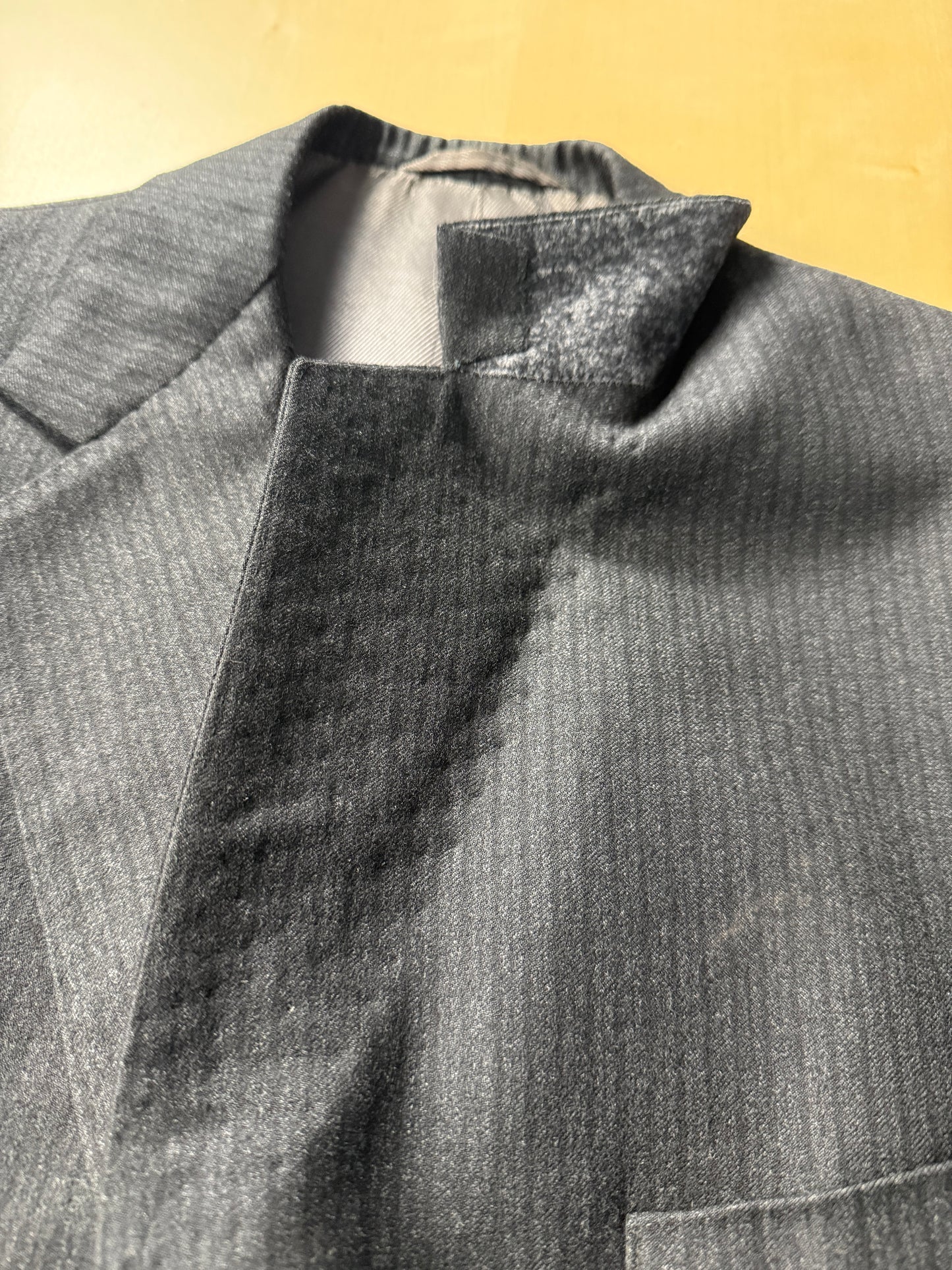 Giacca anni '50/'60 flanella antracite gessato - tg. 50/52