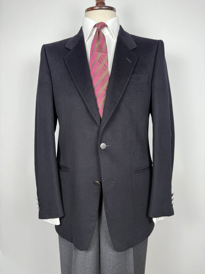 Blazer anni ‘80 in cashmere e lana blu - tg. 48