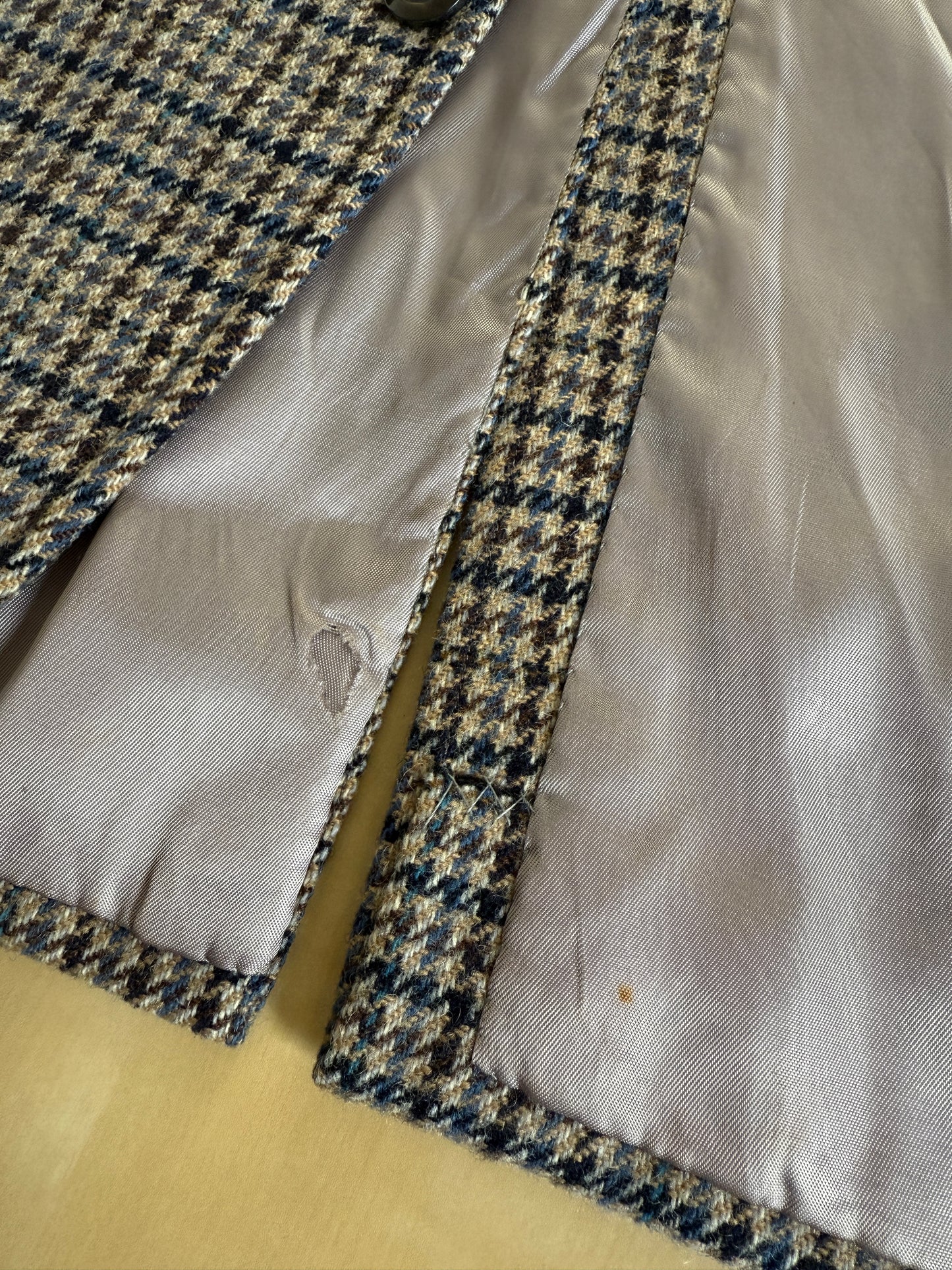 Giacca tweed pied-de-poule Lane Crawford Hong Kong anni ‘60/‘70 - tg. 48/50