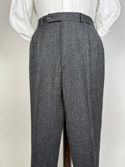 Completo anni ‘70/‘80 tweed lana e seta - tg. 52/54