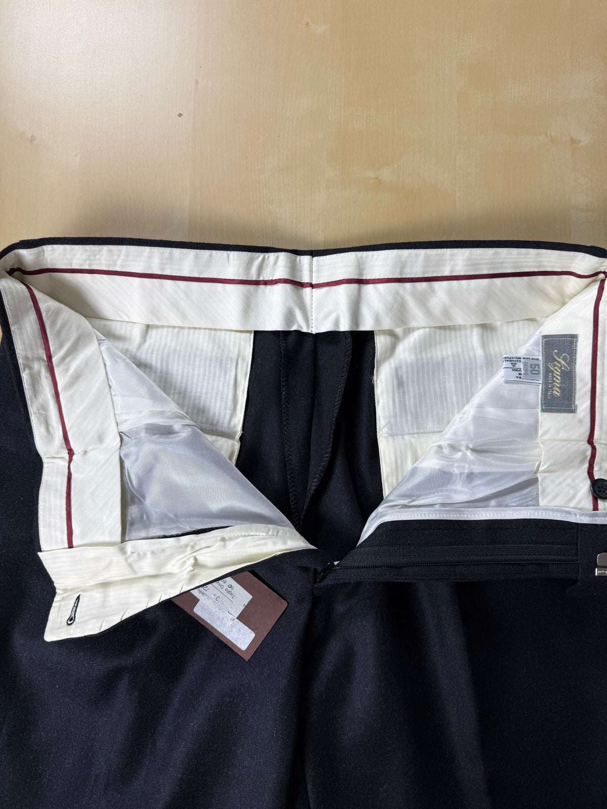 Pantaloni in flanella antracite anni '90 (NOS) - tg. 48/50