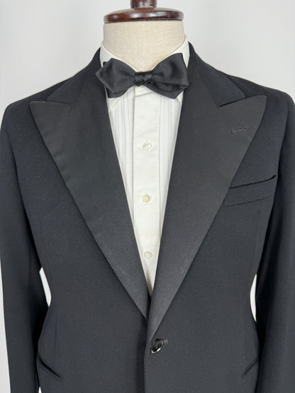 Smoking sartoriale anni ‘40/‘50 monopetto revers a lancia - tg. 46/48