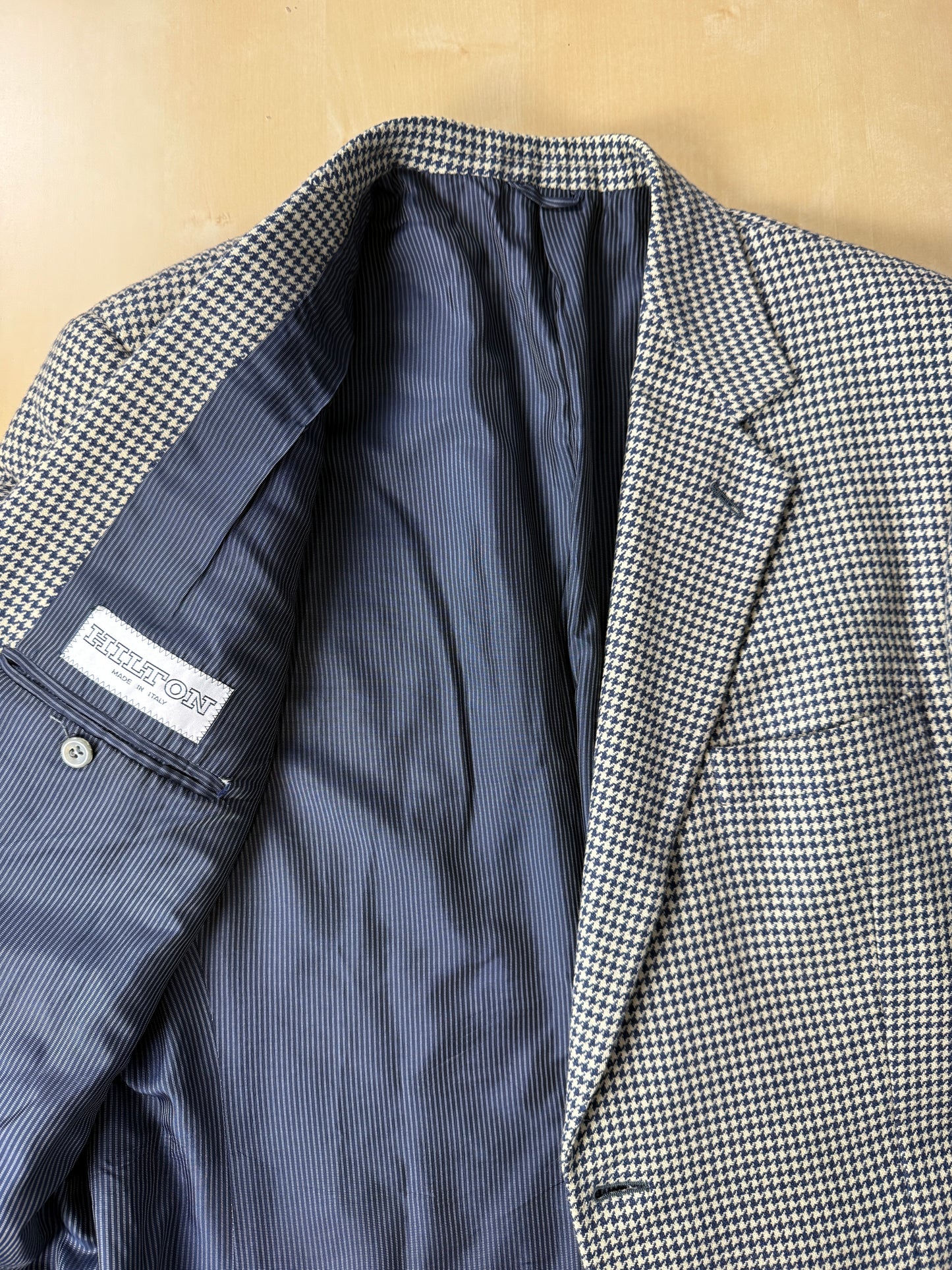 Giacca Hilton anni ‘80 100% cashmere pied-de-poule - tg. 50