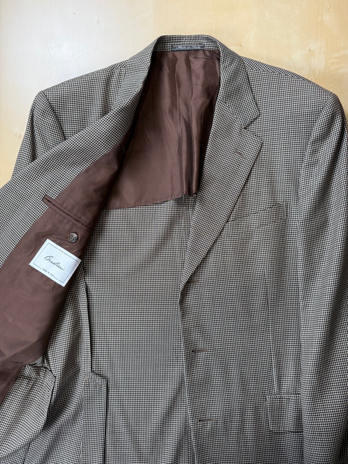 Giacca Corneliani flanella pettinata quadri - tg. 48