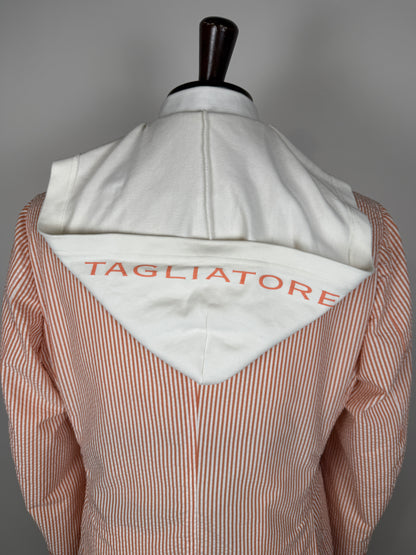 Giacca Tagliatore in seersucker rosso - tg. 50