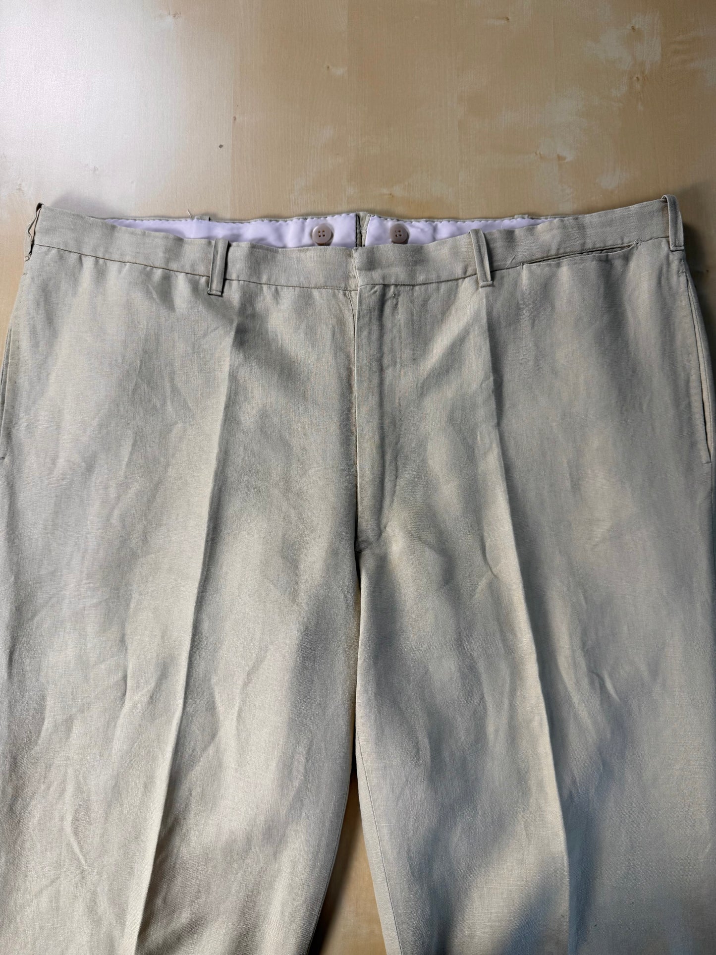 Completo sartoriale A. Graneri lino beige - tg. 60/62